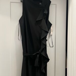 Elegant Black Ruffle Dress